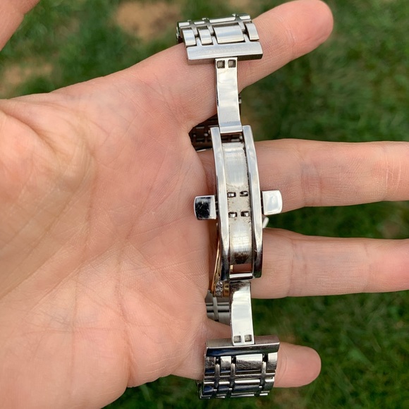 Burberry Watch 41mm Mens Unisex Black Dial Silver Band Swiss Made style BU1366 - Picture 6 of 9